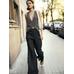 Crossed Mouliné Knit Vest цвет: Коричневый