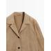 Flowing suede leather blazer цвет: Песочный