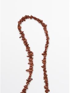 Stone necklace цвет: Гранатовый