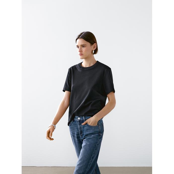 T-shirt round neck 100% cotton цвет: Черный