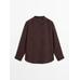Fluid pintuck shirt with ramie цвет: Гранатовый