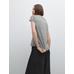 Short sleeve linen striped t-shirt цвет: Черный
