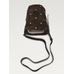 Bucket bag studded split leather цвет: Коричневый