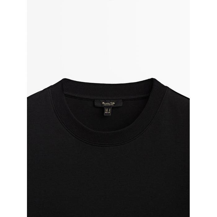 T-shirt round neck 100% cotton цвет: Черный