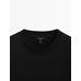 T-shirt round neck 100% cotton цвет: Черный