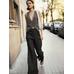 Crossed Mouliné Knit Vest цвет: Коричневый