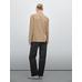 Flowing suede leather blazer цвет: Песочный