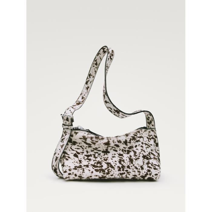 Animal print mini leather handbag цвет: Белый