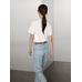 Round neck T-shirt цвет: Натуральный, кремовый