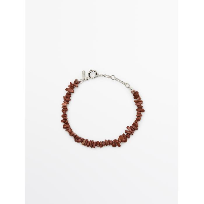 Stone bracelet цвет: Гранатовый