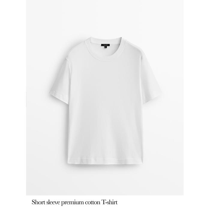 Round neck T-shirt цвет: Натуральный, кремовый