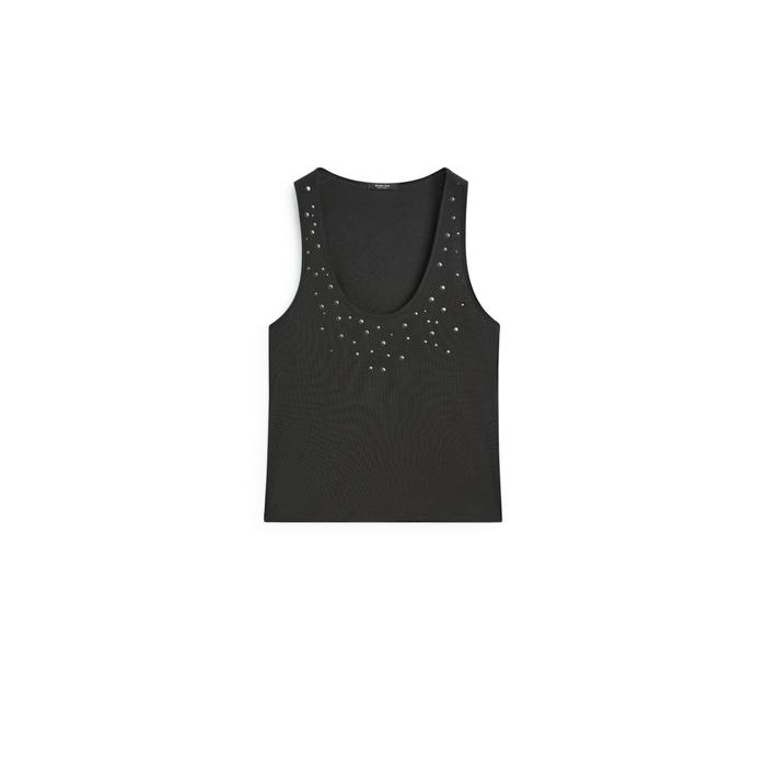 Halter top with studs цвет: Свинцовый