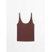 100% linen tank top цвет: Бургундский