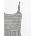 Flared Midi Dress with Stripes цвет: Натуральный, кремовый