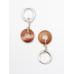 Hoop earrings with stone цвет: Горчично-желтый