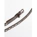 Thin belt studded nappa leather цвет: Коричневый