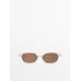 Metallic sunglasses цвет: Коричневый