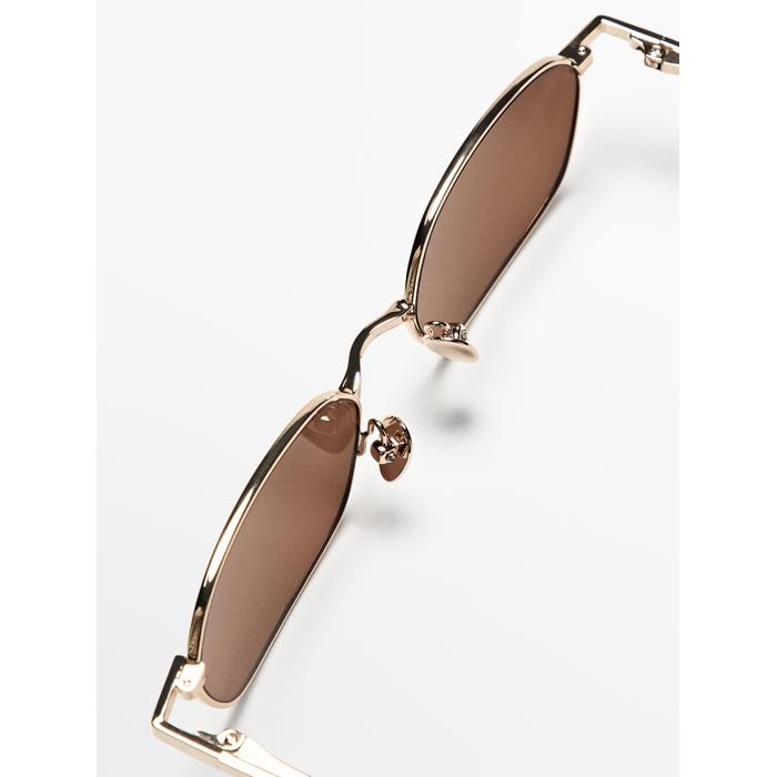 Metallic sunglasses цвет: Коричневый