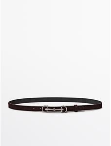 NUBUCK LEATHER EQUESTRIAN BELT цвет: Коричневый