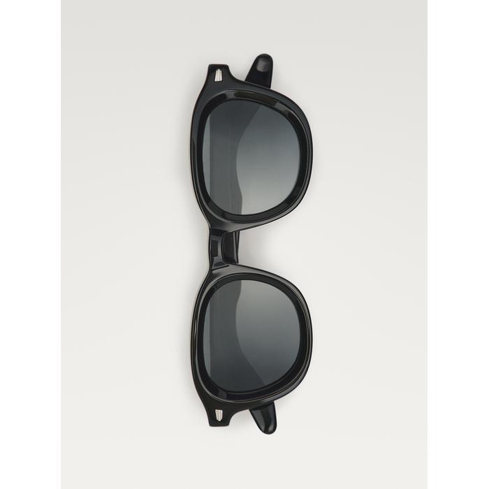 Round acetate sunglasses цвет: Черный
