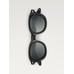 Round acetate sunglasses цвет: Черный