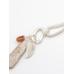 Charm necklace with stones цвет: Жемчужно-серый