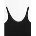 100% linen tank top цвет: Черный