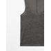 Linen fabric detail straps top цвет: Болотно-зеленый