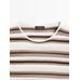 Openwork knit striped T-shirt цвет: Серый натуральный