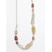 Leather cord belt with stones цвет: Жемчужно-серый
