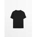 T-shirt round neck 100% cotton цвет: Черный