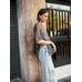 Short openwork knit cape цвет: Коричневый