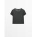 Short sleeve T-shirt 100% linen цвет: Свинцовый