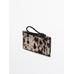 Small animal print leather wallet цвет: Белый