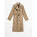 100% cotton trench coat цвет: Коричневый