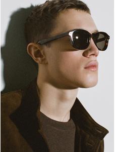 Tortoiseshell effect round sunglasses цвет: Коричневый