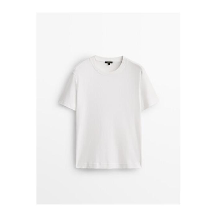 Round neck T-shirt цвет: Натуральный, кремовый