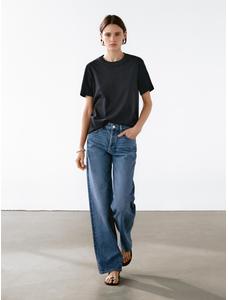 T-shirt round neck 100% cotton цвет: Черный