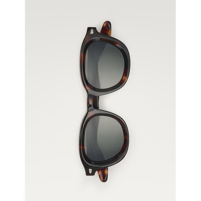 Tortoiseshell effect round sunglasses цвет: Коричневый