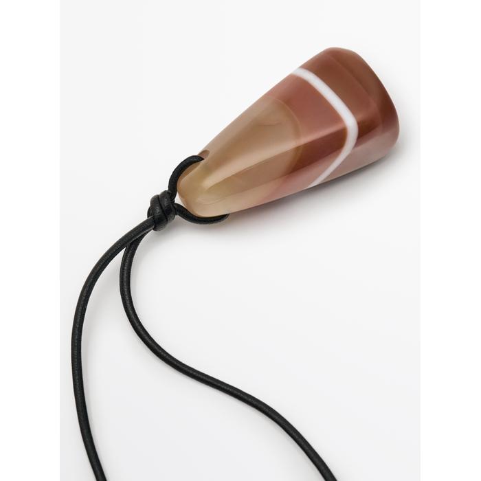 Degraded stone cord necklace цвет: Оранжевый тон