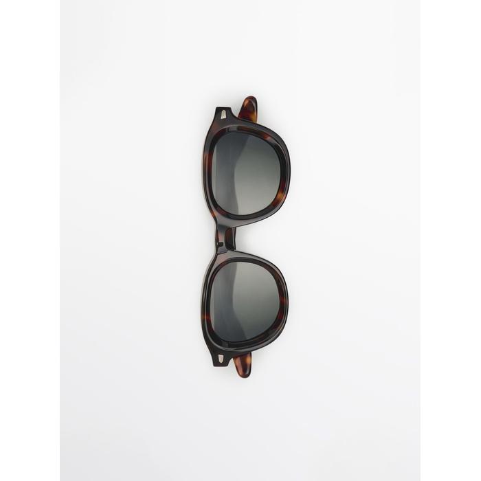 Tortoiseshell effect round sunglasses цвет: Коричневый