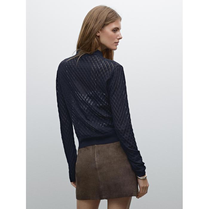 Suede leather mini skirt цвет: Коричневый