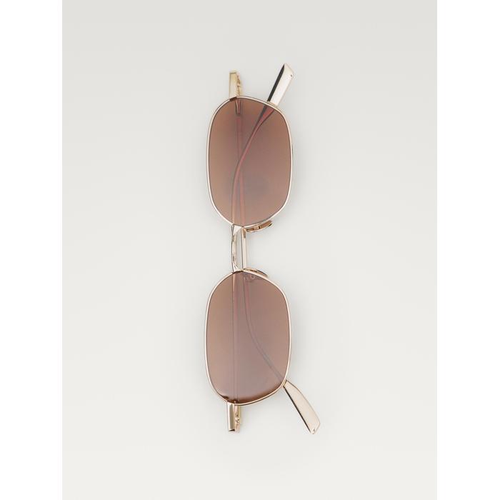 Metallic sunglasses цвет: Коричневый