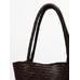 Large braided nappa leather tote bag цвет: Коричневый