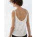 Top with openwork straps and linen цвет: Натуральный, кремовый