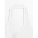 Slim halter top with frayed edges цвет: Натуральный, кремовый