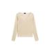 V-neck jumper 100% linen цвет: Песочный