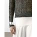 Open-knit sweater with cotton цвет: Желтый