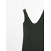 Midi dress 100% linen цвет: Темно-зеленый