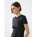 T-shirt with metallic studs detail цвет: Свинцовый